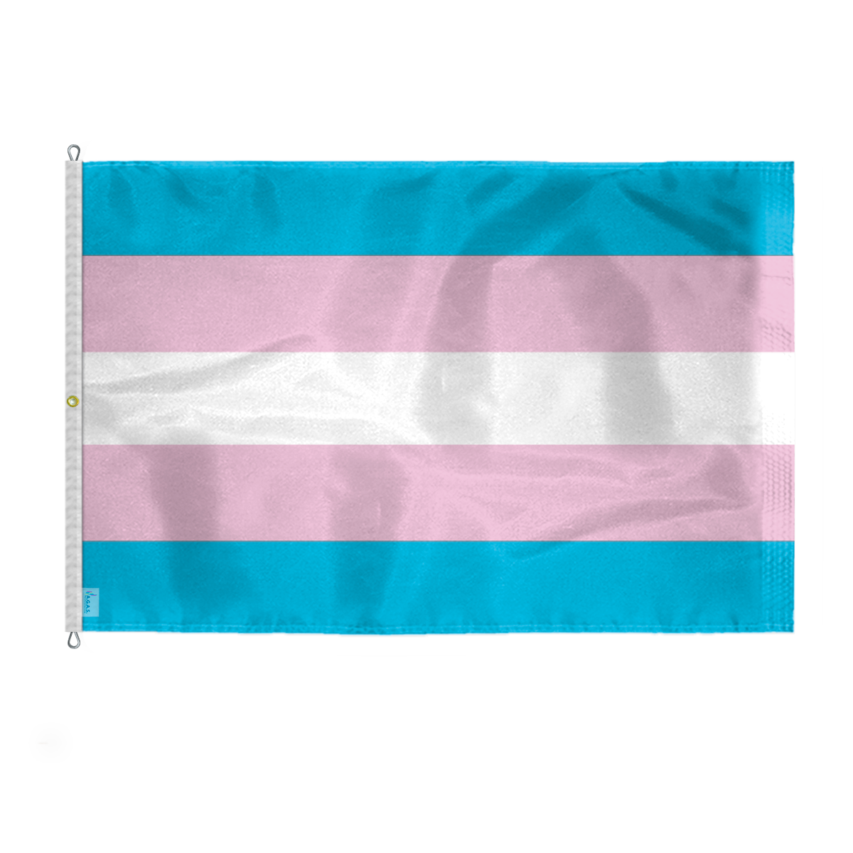 AGAS Large Transgender Pride Flag 10x15 Ft - Double Sided Printed 200D Nylon