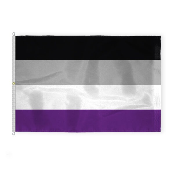 AGAS Large Asexual Pride Flag 10x15 Ft - Double Sided Printed 200D Nylon
