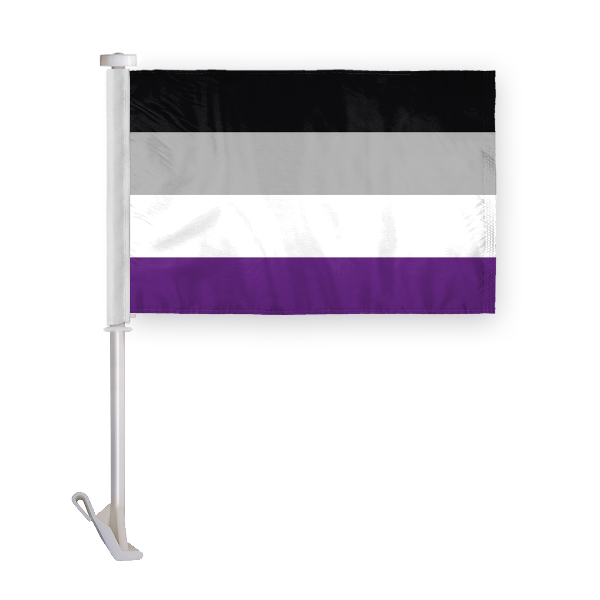 AGAS Asexual Pride Car Window Flag 10.5x15 inch