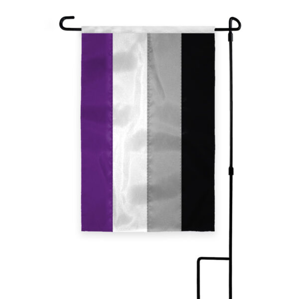 AGAS Asexual Applique & Embroidered Garden Flag 12"x18" inch