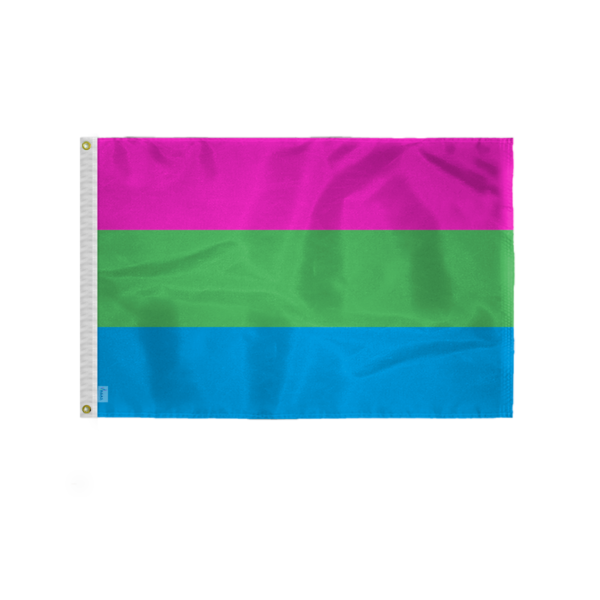 AGAS Small Polysexual Pride Flag 2x3 Ft