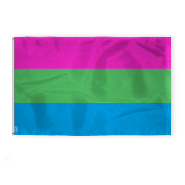 AGAS Large Polysexual Pride Flag 6x10 Ft