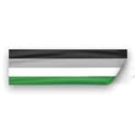AGAS Flags 3" x 10" Androphilia Pride Window Decal 6 Stripes