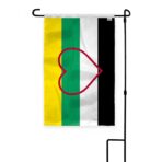 AGAS Skoliosexual Applique & Embroidered Garden Flag 12"x18" inch
