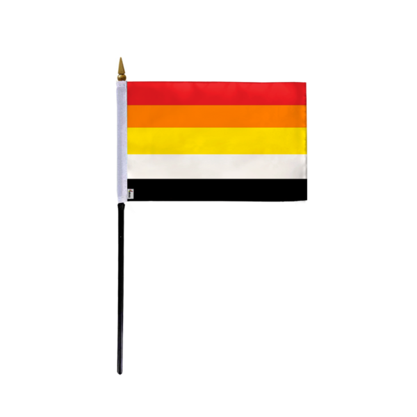AGAS Small Lithsexual Pride Flag 4x6 inch Flag on a 11 inch Plastic Stick