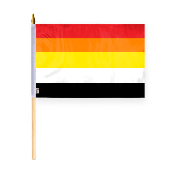 AGAS Lithsexual Pride Stick Flag 12x18 inch Flag on a 24 inch Wooden Flag Stick