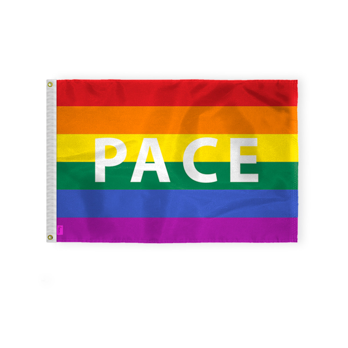 AGAS Pace Rainbow Flag 2x3 Ft - Printed 200D Nylon