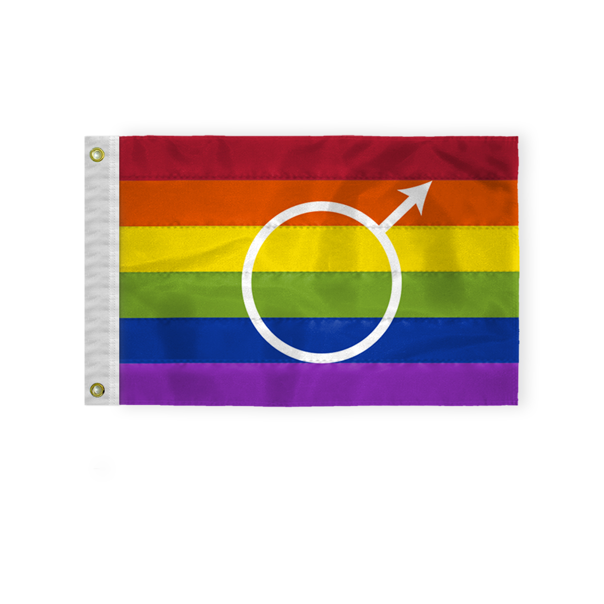 AGAS Gay Male Pride Boat Nautical Flag 12x18 Inch