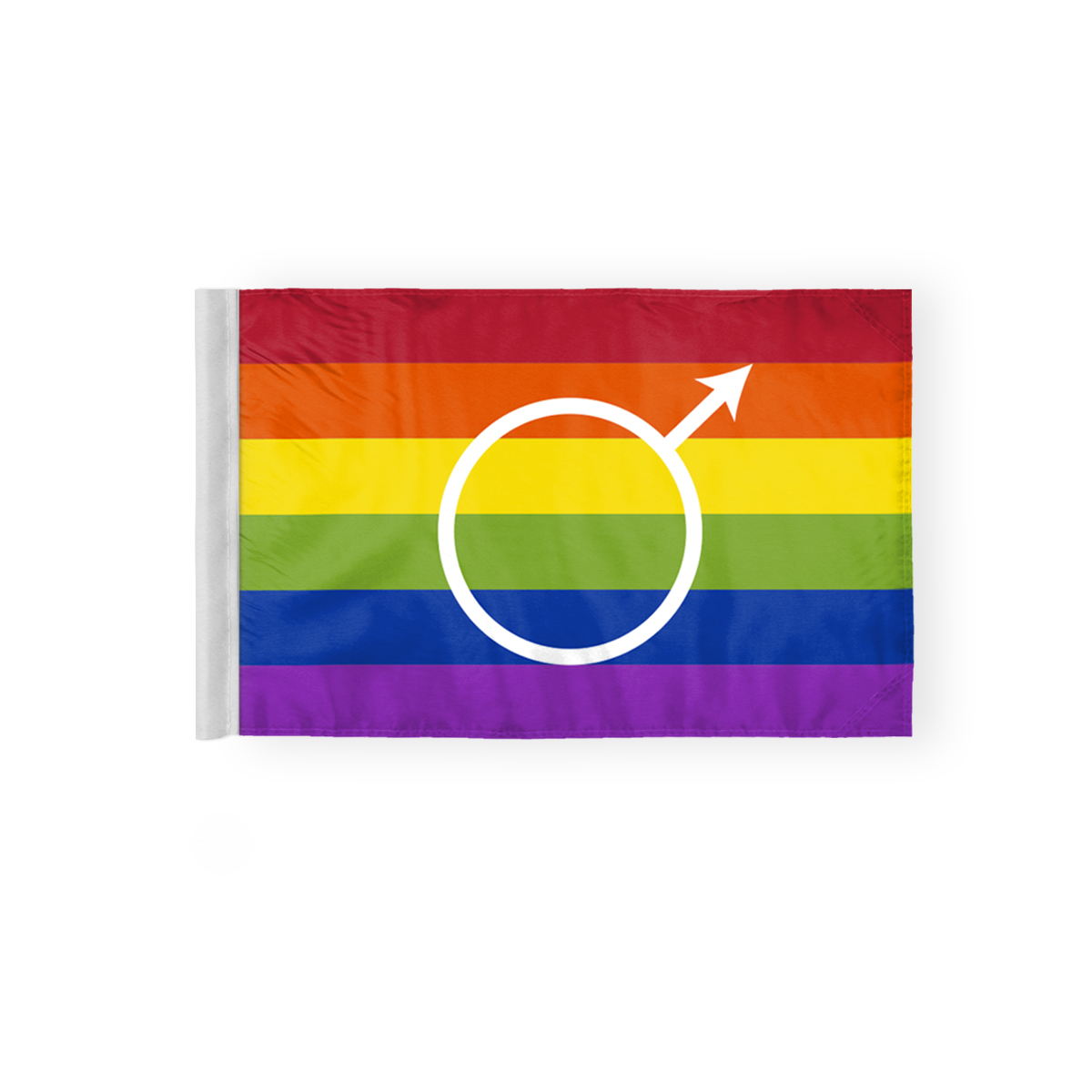 AGAS Gay Male Pride Motorcycle Flag 6x9 inch