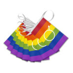 AGAS Gay Male Pride Streamers for Party 60 Ft long