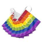 AGAS Gay Male Pride Streamers for Party 60 Ft long