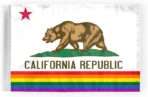 California Pride Motorcycle Flag 6x9 inch