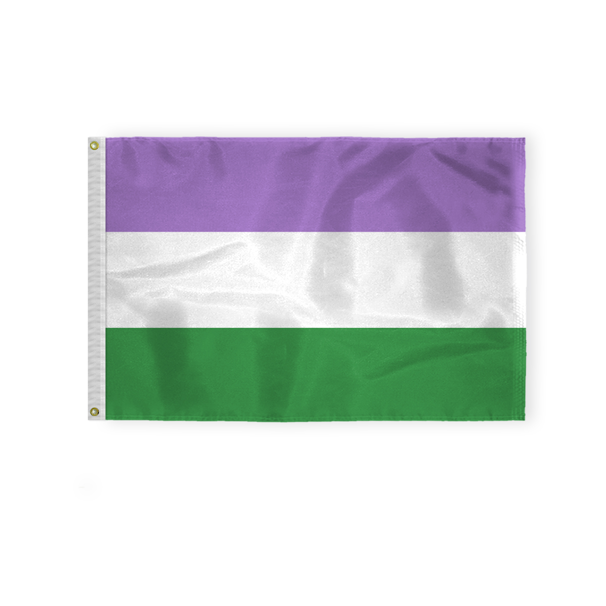 AGAS Genderqueer Pride Flag 2x3 Ft - Double Sided Printed 200D Nylon