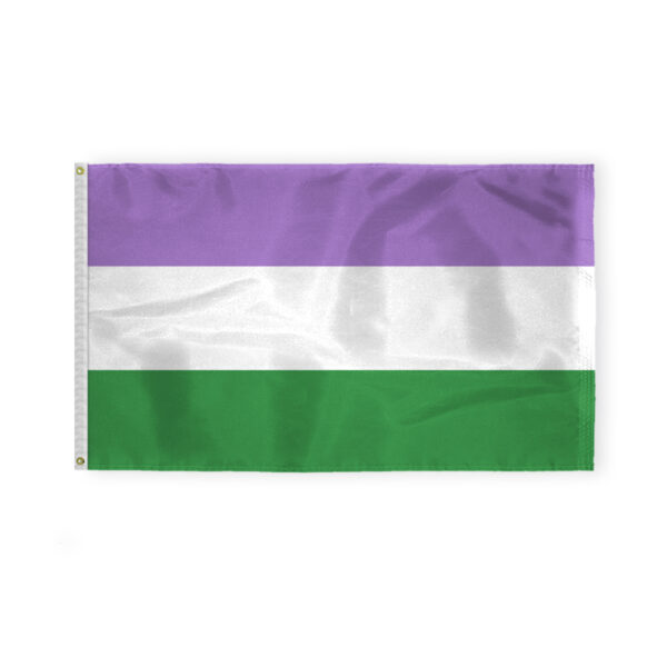 AGAS Genderqueer Pride Flag 3x5 Ft - Double Sided Printed 200D Nylon