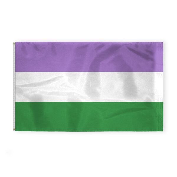 AGAS Large Genderqueer Pride Flag 6x10 Ft