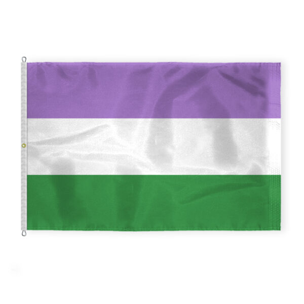 AGAS Large Genderqueer Pride Flag 8x12 Ft
