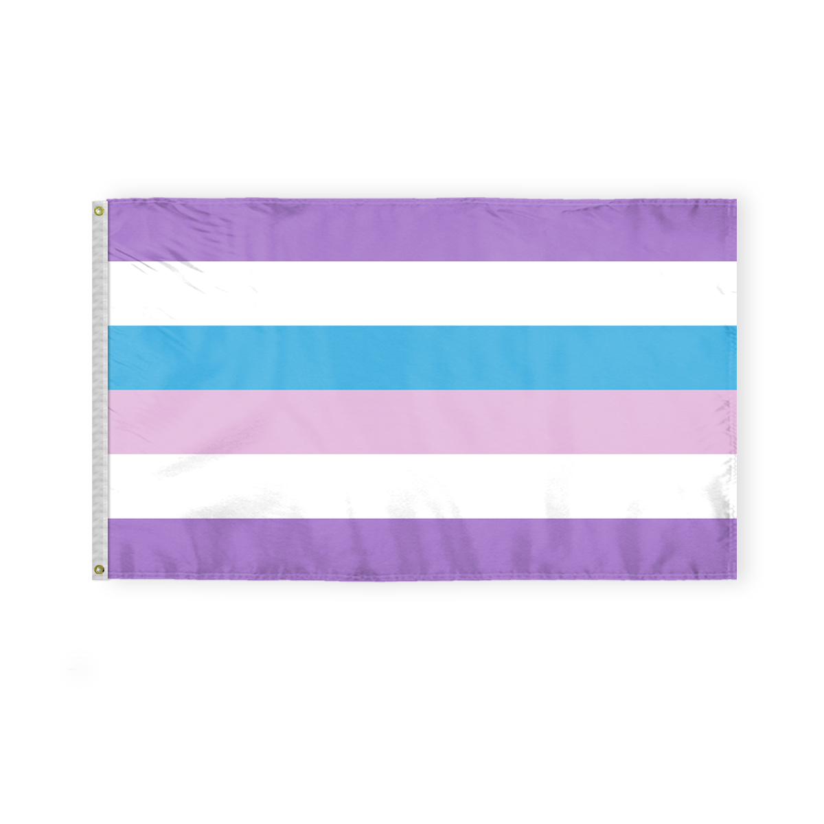 AGAS Bigender Pride Flag 3x5 Ft - Double Sided Polyester