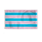AGAS Transsexual Pride Flag 3x5 Ft - Double Sided Printed 200D Nylon