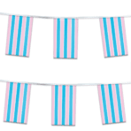 AGAS Transsexual Streamers for Party 60 Ft long - 5 Mil Plastic
