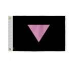 AGAS Pink Triangle Pride Boat Nautical Flag 12x18 Inch