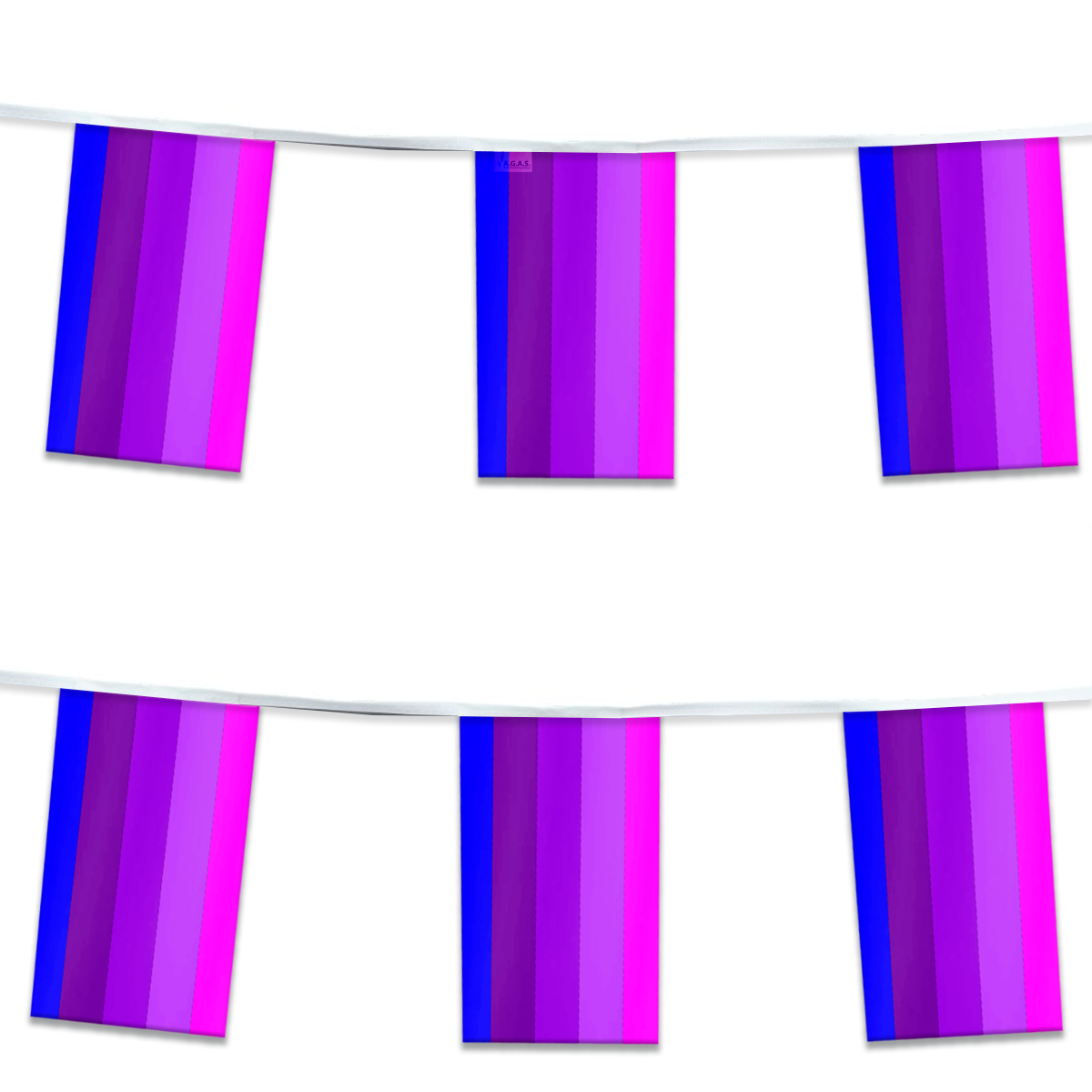 AGAS Transexual Alt Streamers for Party 60 Ft long - 5 Mil Plastic