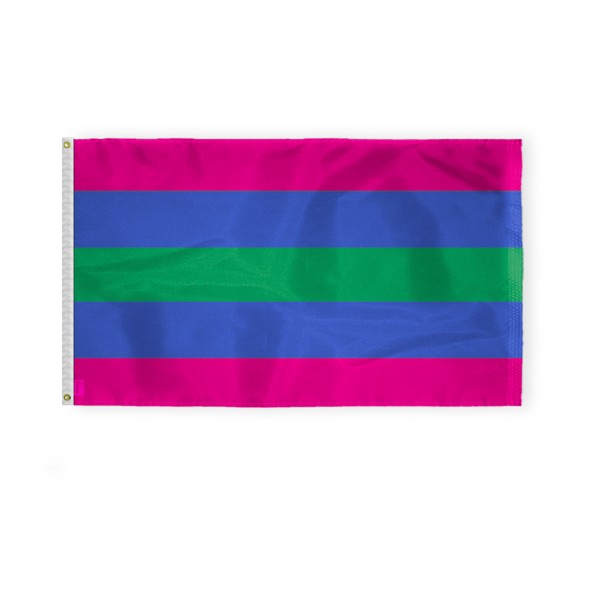 AGAS Trigender Pride Flag 3x5 Ft - Double Sided Printed 200D Nylon