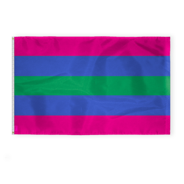 AGAS Trigender Flag 5x8 Ft - Double Sided Printed 200D Nylon