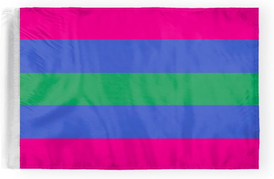 AGAS Trigender Motorcycle Flag 6x9 inch