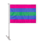 AGAS Trigender Car Window Flag 10.5x15 inch