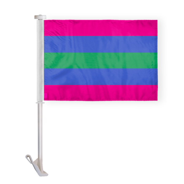 AGAS Trigender Car Window Flag 10.5x15 inch