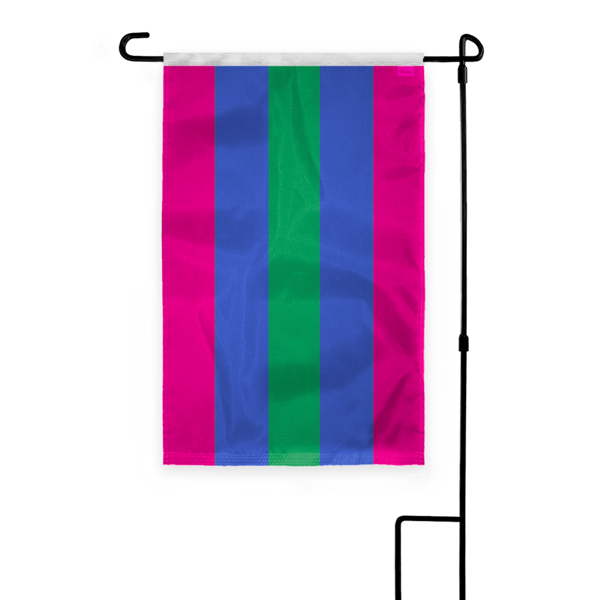AGAS Trigender Garden Flag 12x18 inch - Printed on Outdoor 200D Nylon