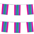 AGAS Trigender Streamers for Party 60 Ft long
