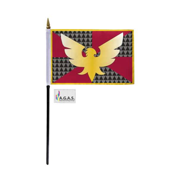 AGAS Small Drag/Feather Pride Flag 4x6 inch Flag on a 11 inch Plastic Stick