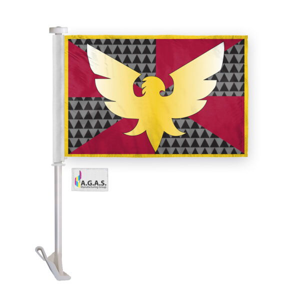 AGAS Drag/Feather Pride Car Window Flag 10.5x15 inch
