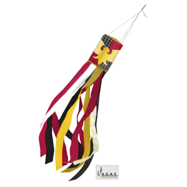 AGAS Drag/Feather Pride Windsock 6 Stripes - 60 inch Long