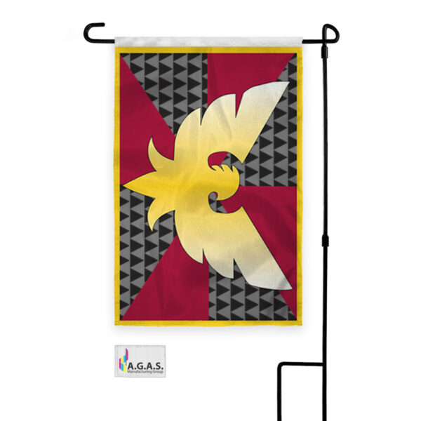 AGAS Drag/Feather Applique & Embroidered Garden Flag 12"x18" inch