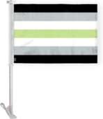 AGAS Agender Pride Car Window Flag 10.5x15 inch