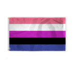 AGAS Genderfluid Pride Flag 3x5 Ft - Double Sided Printed 200D Nylon