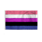 AGAS Genderfluid Pride Flag 4x6 Ft - Double Sided Printed 200D Nylon