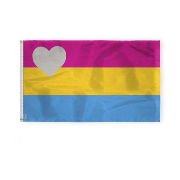 AGAS Panromantic Pan Pride Flag 3x5 Ft - Double Sided Printed 200D Nylon