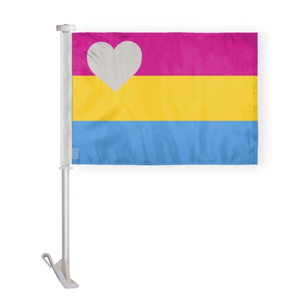 AGAS Panromantic Pride Car Window Flag 10.5x15 inch