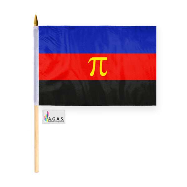 AGAS Polyamorous Pride Stick Flag 12x18 inch Flag