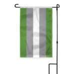 AGAS Greyromantic Applique & Embroidered Garden Flag 12"x18" inch