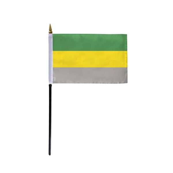 AGAS Small Lithromantic Pride Flag 4x6 inch Flag on a 11 inch