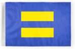 AGAS Equality Pride Motorcycle Flag 6x9 inch - Double-Layered Printed 2-Ply Durable Knitted Polyester - 0.75 inch Sleeve- Fits on 3/8" Mount Pole