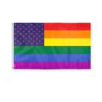 AGAS New Old Glory Triangles Pride Flag 3x5 Ft