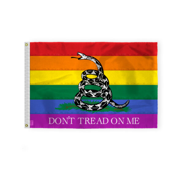 AGAS Dont Tread on Me Pride Flag 2x3 Ft - Printed 200D Nylon