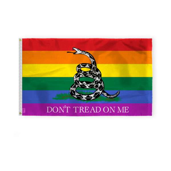 AGAS Dont Tread on Me Pride Flag 3x5 Ft - Printed 200D Nylon