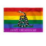 AGAS Dont Tread on Me Pride Flag 5x8 Ft - Printed 200D Nylon