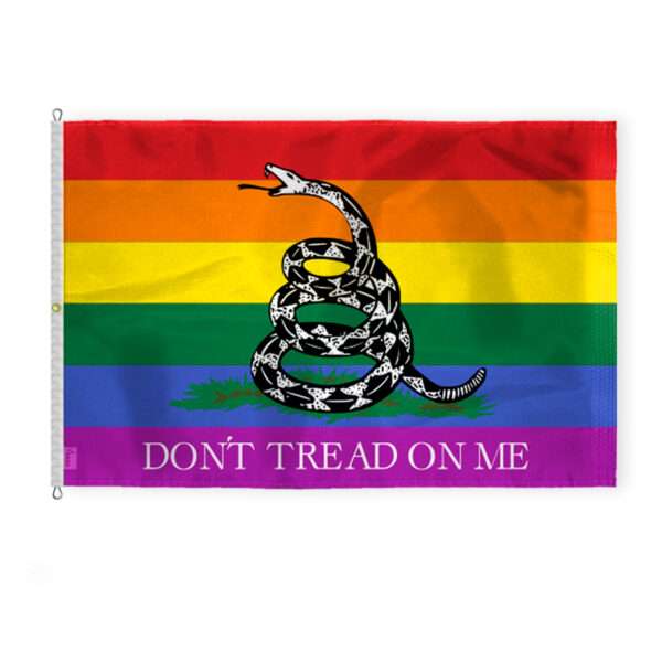 AGAS Large Dont Tread on Me Pride Flag 10x15 Ft